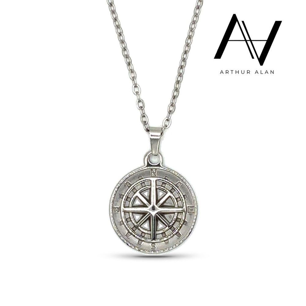 Compass Necklace (Silver) | Arthur Alan Jewelry